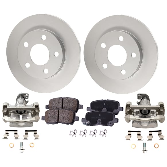 Rear Brake Disc and Pad Kit, Plain Surface, FWD