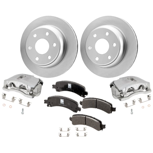 Rear Brake Disc and Pad Kit, Plain Surface