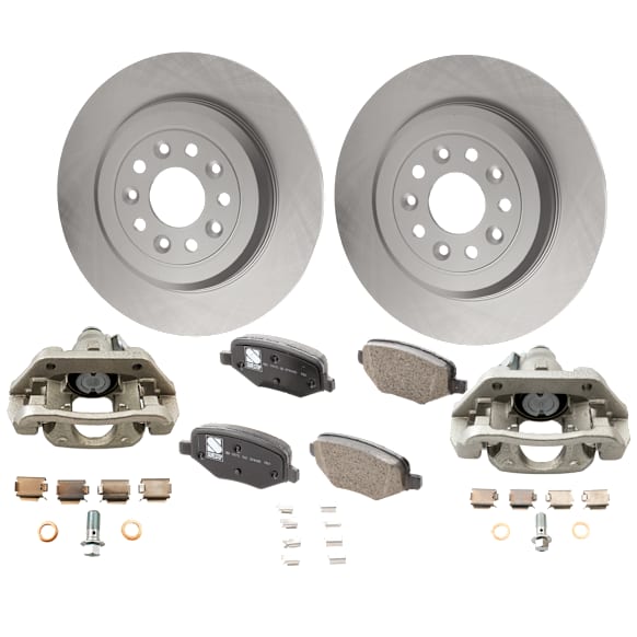 Rear Brake Disc and Pad Kit, Plain Surface