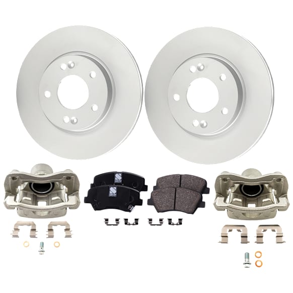 Front Brake Disc and Pad Kit, Plain Surface, FWD