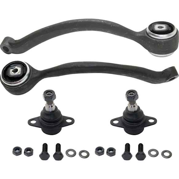 4-Piece Kit Front, Driver and Passenger Side, Lower, Rearward Control Arm Kit, Includes (2) Ball Joint and (2) Control Arm
