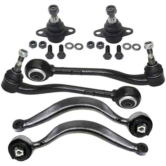 6-Piece Kit Front, Driver and Passenger Side, Lower, Frontward and Rearward Control Arm Kit, Includes (2) Ball Joint and (4) Control Arm