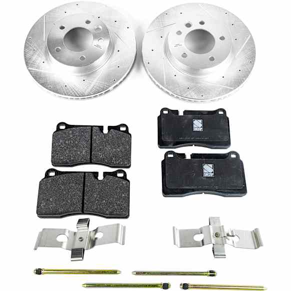 KIT-092121-455 2-Wheel Set Brake Disc and Pad Kit,  Brake Disc Evolution Drilled & Slotted Series; Brake Pad Set Pro-Line Series, Includes (1) Brake Disc and (1) Brake Pad Set