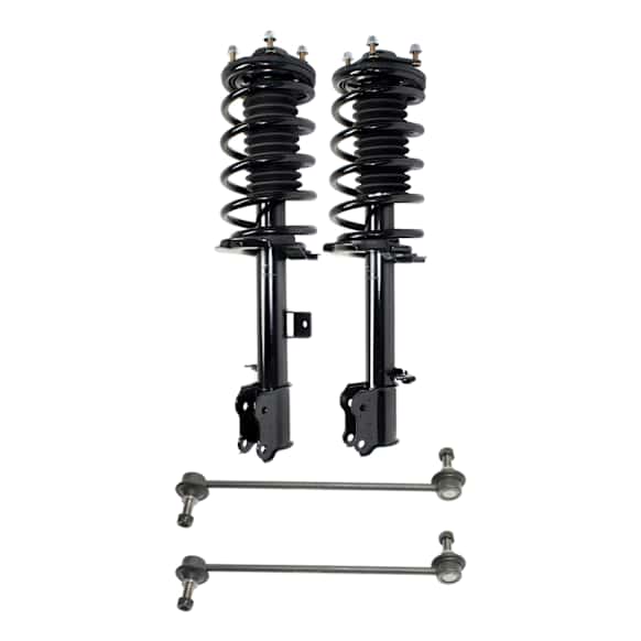 4-Piece Kit Front, Driver and Passenger Side Suspension Kit, Includes (2) Sway Bar Link and (2) Shock Absorber and Strut Assembly