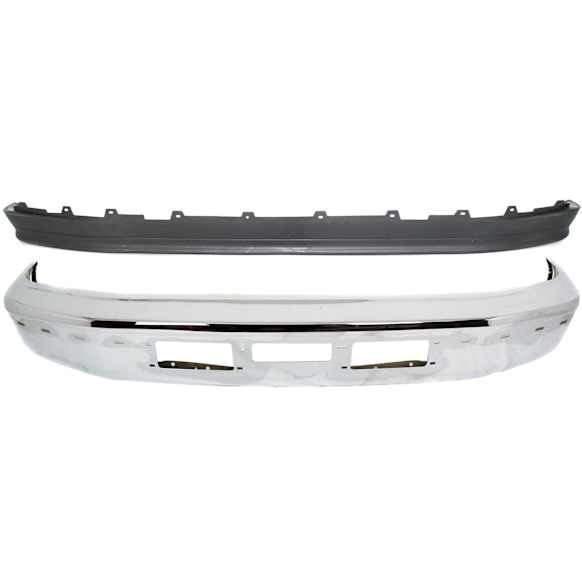 2-Piece Kit, Front Bumper, Chrome, Includes (1) Bumper and (1) Valance