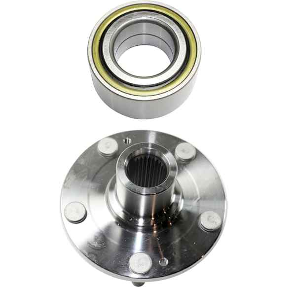 2-Piece Kit Wheel Hub, 5 Lugs, Without Bearing Includes (1) Wheel Bearing and (1) Wheel Hub