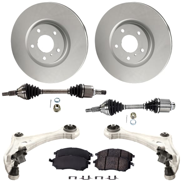 Front, Driver and Passenger Side Axle Assembly - 7-Piece Kit AWD, 3.5L, 6Cyl