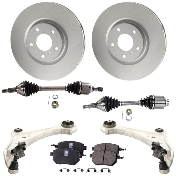 Front, Driver and Passenger Side Axle Assembly - 7-Piece Kit AWD, 3.5L, 6Cyl