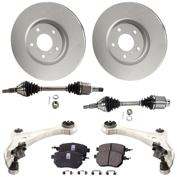 Front, Driver and Passenger Side Axle Assembly - 7-Piece Kit AWD, 3.5L, 6Cyl