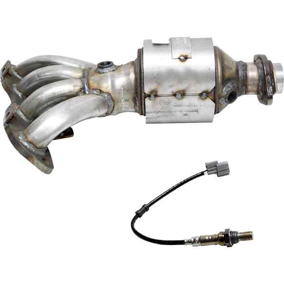 2004 Honda Civic - 2-Piece Kit Front and Rear Catalytic Converter, 1.3L 4Cyl, Federal EPA Standard, 46-State Legal (Cannot ship to CA, CO, NY or ME), Naturally Aspirated, Includes (1) Catalytic Converter and (1) Oxygen Sensor