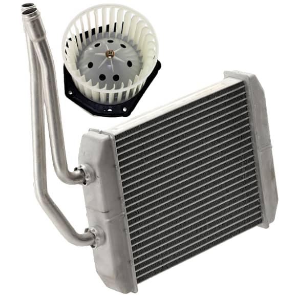 1997-2000 GMC K3500 - 2-Piece Kit Heater Core, includes (1) Blower Motor and (1) Heater Core