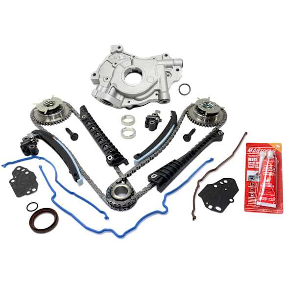 2009 Lincoln Navigator Base - 2-Piece Kit Timing Chain Kit, With Vvt Cam Gear(S), 5.4L 8Cyl,  Includes (1) Oil Pump and (1) Timing Chain Kit