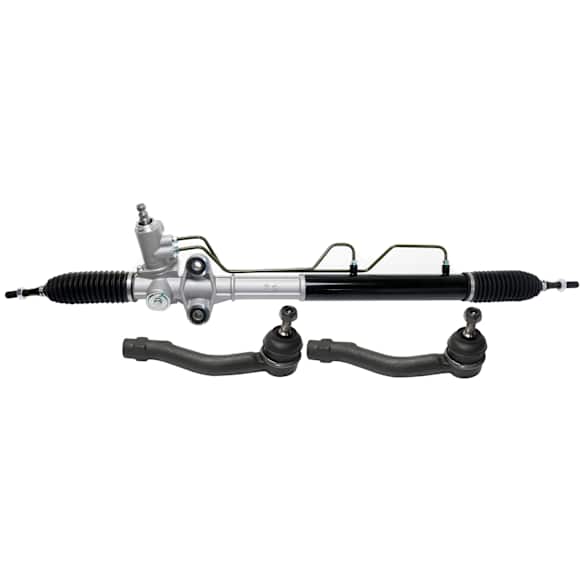 3-Piece Kit Steering Rack, Power, Includes (1) Steering Rack and (2) Tie Rod End