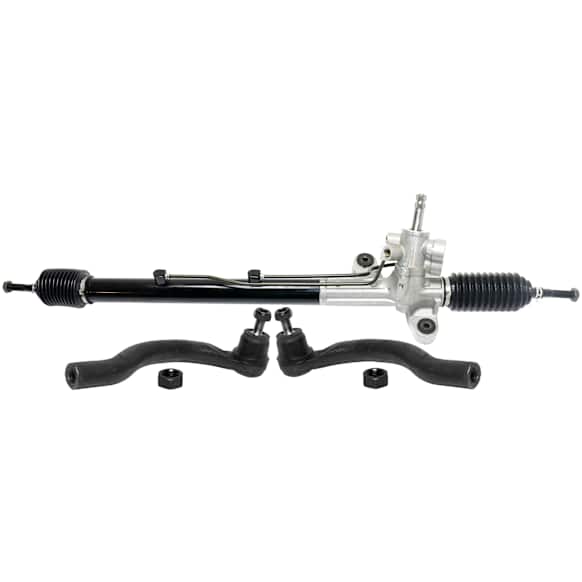 3-Piece Kit Steering Rack, Power, Includes (1) Steering Rack and (2) Tie Rod End