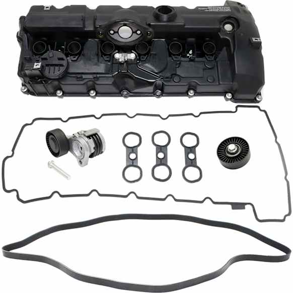 4-Piece Kit Timing Belt Kit, Without Water Pump, Includes (1) Drive Belt, (1) Timing Belt Idler Pulley, (1) Timing Belt Tensioner and (1) Valve Cover