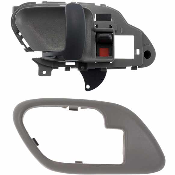 1996 GMC C1500 Sierra SLT - 2-Piece Kit Front, Driver Side Gray Interior Door Handle, Includes (1) Door Handle Trim and (1) Interior Door Handle