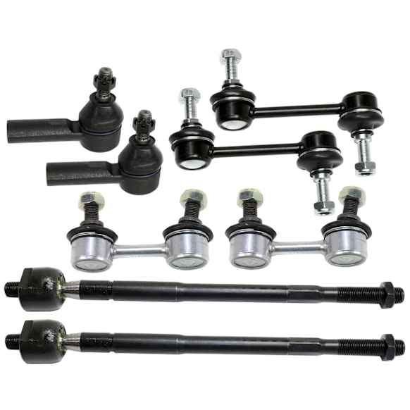 8-Piece Kit Front, Driver and Passenger Side Suspension Kit, Includes (4) Sway Bar Link and (4) Tie Rod End