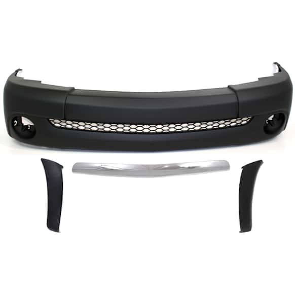4-Piece Kit, Front Primed Bumper Cover, Includes (1) Bumper Cover, (2) Bumper End, and (1) Bumper Trim