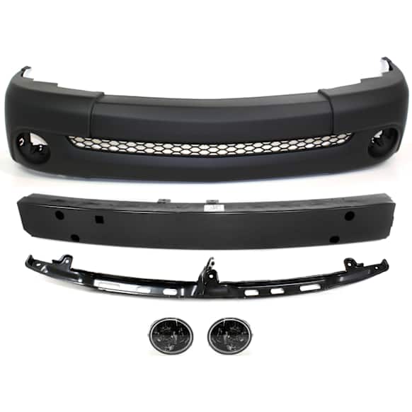 2006 Toyota Tundra Base - 5-Piece Kit Front Primed Bumper Cover,  (Regular Cab), Standard Cab Pickup,  Includes (1) Bumper Cover, (1) Bumper Reinforcement, (1) Bumper Retainer, and (2) Fog Light