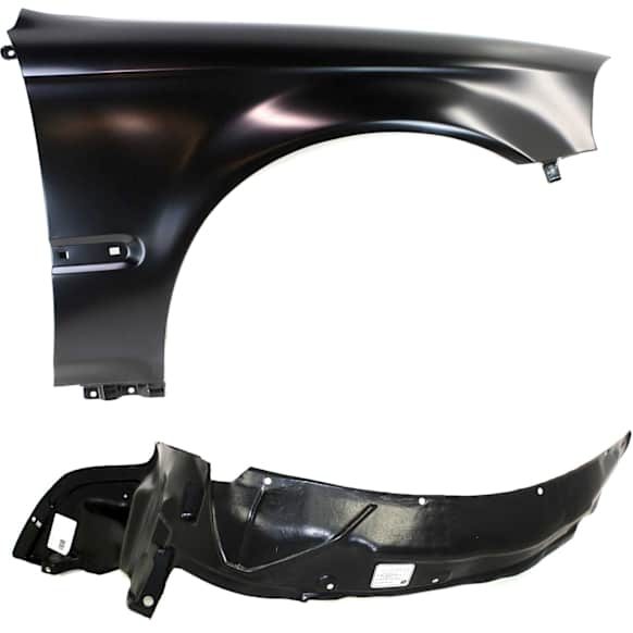 2-Piece Kit, Front, Passenger Side Fender, Includes (1) Fender and (1) Fender Liner