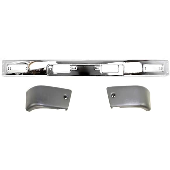 1987 Toyota 4Runner - 3-Piece Kit Front Bumper, 4WD, Chrome, Sport Utility, Includes (1) Bumper and (2) Bumper End