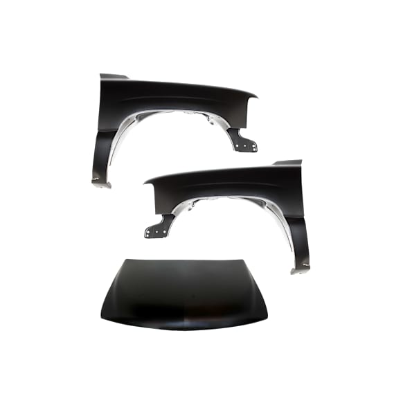 2003 Chevrolet Tahoe - 3-Piece Kit Factory Style Steel Hood, Primed, Includes (2) Fender and (1) Hood