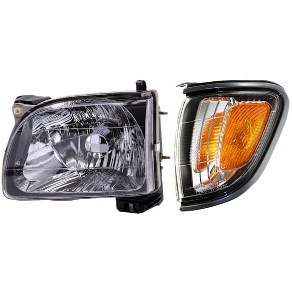 2-Piece Kit Driver Side Halogen Headlight, With bulb(s), OE Replacement, Includes (1) Headlight and (1) Corner Light
