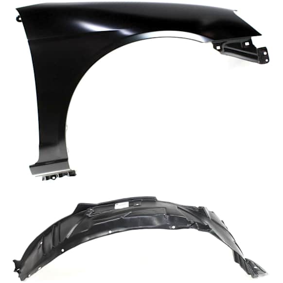 2-Piece Kit, Front, Passenger Side Fender, Includes (1) Fender and (1) Fender Liner