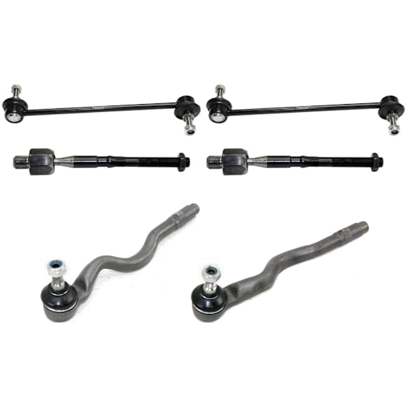 6-Piece Kit Front Suspension Kit, Includes (4) Tie Rod End and (2) Sway Bar Link