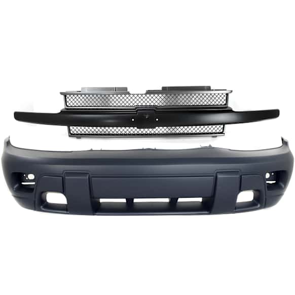 2-Piece Kit, Front Primed Bumper Cover, Includes (1) Bumper Cover and (1) Grille