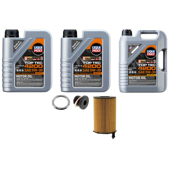 KIT-121324-07 6-Piece Kit Synthetic Motor Oil, 6-Piece Kit, Includes (3) Motor Oil, (1) Oil Drain Plug, (1) Oil Filter and (1) Oil Drain Plug Gasket