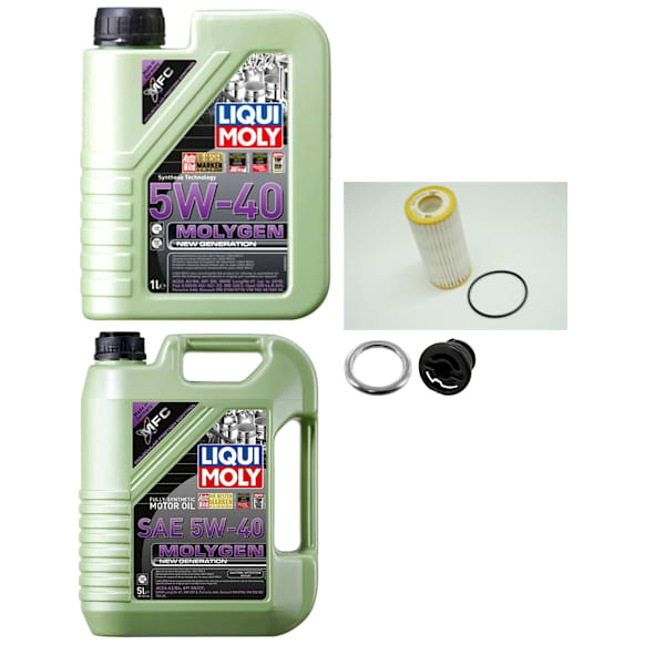 KIT-121324-22 5-Piece Kit Full Synthetic Motor Oil, 5-Piece Kit, Includes (2) Motor Oil, (1) Oil Drain Plug, (1) Oil Filter and (1) Oil Drain Plug Gasket