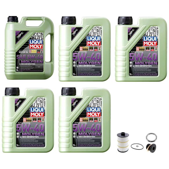 KIT-121324-26 8-Piece Kit Full Synthetic Motor Oil, 8-Piece Kit, Includes (5) Motor Oil, (1) Oil Drain Plug, (1) Oil Filter and (1) Oil Drain Plug Gasket