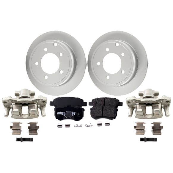 Brake Kit With Calipers, G-Coated, Plain Surface, 5 Lugs, 262.13 mm, Ceramic