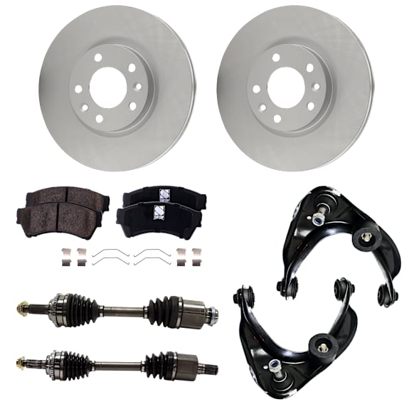 Front, Driver and Passenger Side Axle Assembly - 7-Piece Kit, 3.0L, 6Cyl