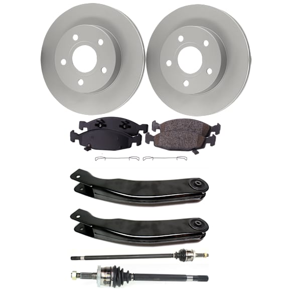Front, Driver and Passenger Side Axle Assembly - 7-Piece Kit 4WD
