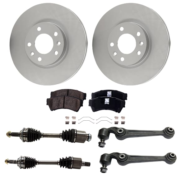 Front, Driver and Passenger Side Axle Assembly - 7-Piece Kit, 3.0L, 6Cyl