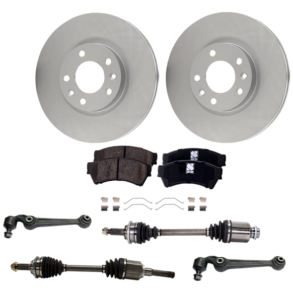 Front, Driver and Passenger Side Axle Assembly - 7-Piece Kit FWD, 2.5L, 4Cyl