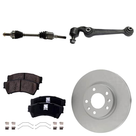 Front, Driver and Passenger Side Axle Assembly - 7-Piece Kit, 2.5L, 4Cyl