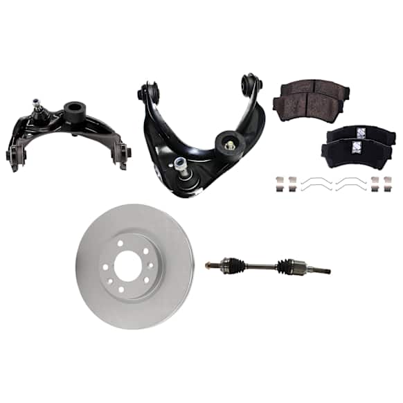Front, Driver and Passenger Side Axle Assembly - 7-Piece Kit, 2.5L, 4Cyl