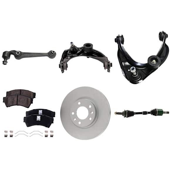 Front, Driver and Passenger Side Axle Assembly - 9-Piece Kit, 2.3L, 4Cyl