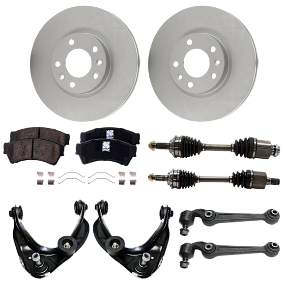 Front, Driver and Passenger Side Axle Assembly - 9-Piece Kit, 3.0L, 6Cyl