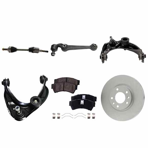 Front, Driver and Passenger Side Axle Assembly - 9-Piece Kit, 2.5L, 4Cyl