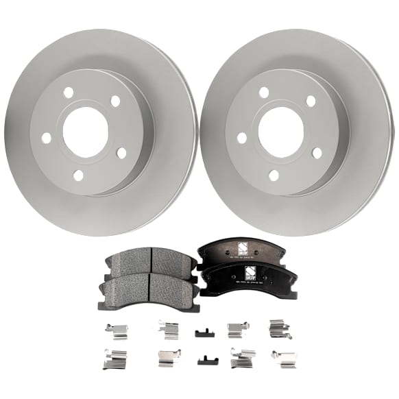 Front Brake Disc and Pad Kit, G-Coated, Plain Surface, 5 Lugs, 305.05 mm, Ceramic