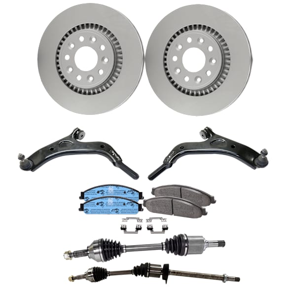 Front, Driver and Passenger Side Axle Assembly - 7-Piece Kit FWD, 3.5L, 6Cyl