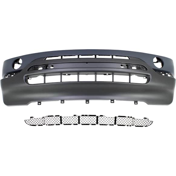 2-Piece Kit, Front Primed Bumper Cover, Includes (1) Bumper Cover and (1) Bumper Grille