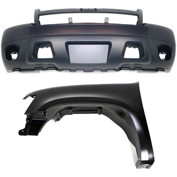 2007-2013 Chevrolet Suburban 2500 - 2-Piece Kit Front, Driver Side Fender, For Models without Off Road Package, Includes (1) Bumper Cover and (1) Fender