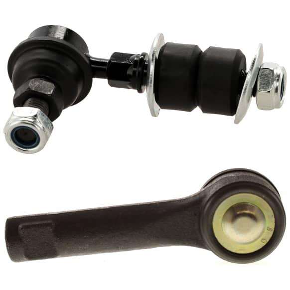 1999 Nissan Sentra - 4-Piece Kit Front, Driver and Passenger Side Sway Bar Link, FWD, Includes (2) Sway Bar Link and (2) Tie Rod End
