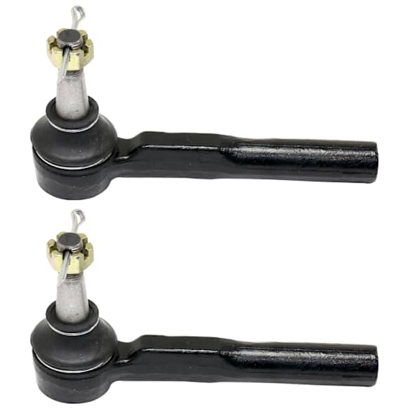 6-Piece Kit Front, Driver and Passenger Side, Inner and Outer Tie Rod End, Includes (4) Tie Rod End and (2) Steering Rack Boot