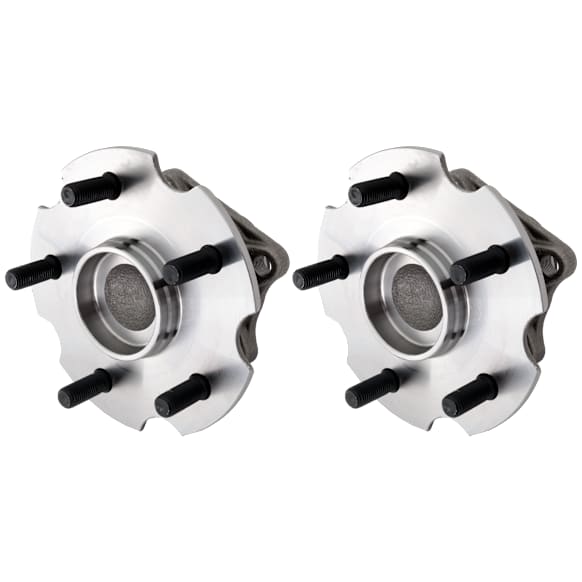 2-Wheel Set Rear, Driver and Passenger Side Wheel Hub, 5 Lugs, With Bearing, With Sensor, FWD, Includes (2) Sway Bar Link and (2) Wheel Hub